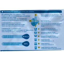 Adaptador Torneira Filtro de Agua Abs Preto Registro Blukit - 3