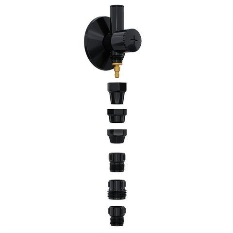 Adaptador Torneira Filtro de Agua Abs Preto Registro Blukit