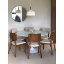 Ver imagem 2 de Mesa De Jantar Redonda 140 Cm + Vidro Temperado Branco