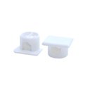 Ver imagem 1 de Suporte De Prateleira Invisível Plástico Branco (Kit Com 500)