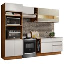 Ver mais imagens de Armário de Cozinha Completa 270cm Rustic/Branco/Crema Jade Madesa 08