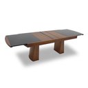 Ver imagem 3 de Mesa de Jantar Extensível Isabela 1,62/2,22m e 2,00/2,78m Mmj-nc Nc-pinhão/vidro Preto 2,00m Abre 2,