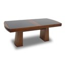 Ver imagem 1 de Mesa de Jantar Extensível Isabela 1,62/2,22m e 2,00/2,78m Mmj-nc Nc-pinhão/vidro Preto 2,00m Abre 2,