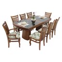 Ver imagem 4 de Mesa de Jantar Extensível Isabela 1,62/2,22m e 2,00/2,78m Mmj-nc Nc-pinhão/vidro Preto 2,00m Abre 2,