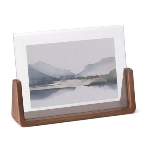 Porta-retrato em Madeira e Vidro para Fotos 10×15 - Mart