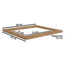 Ver imagem 2 de Módulo Cozinha Kappesberg Nox Tampo P/ Balcão Cooktop E604 60cm Nogueira-kappesberg