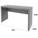 Ver imagem 2 de Mesa para Escritório Escrivaninha 127 Cm Nogal