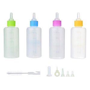 Mamadeira Pet Gato Cao Filhote 60ml Kit 4 Unidades Cor Sortida Amamentaçao Animal de Estimaçao Cacho
