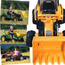 Tratorzinho de Pedal Infantil Biemme Big Boss com Pa Amarelo - 4