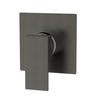 Acabamento para Registro Monocomando Base Docol de 3/4 Quadrado Alavanca Cinza Grafite Metal - 1