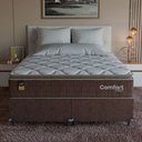 Ver imagem 6 de Cama Box Queen + Colchão Comfort Class Pillow Top 158x198cm Marrom/suede Marrom