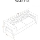 Ver imagem 2 de Sofá 3 Lugares Living 245cm Pés em Madeira Oliver Espresso Móveis