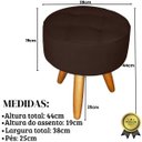 Ver mais imagens de Jogo Conforto 1 Namoradeira 2 Poltronas com 1 Puff Resistente para Sala de Estar Luxo Recepção