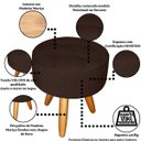 Ver imagem 7 de Jogo Conforto 1 Namoradeira 2 Poltronas com 1 Puff Resistente para Sala de Estar Luxo Recepção