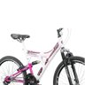 Bicicleta Track TK3 TB 200 Aro 26 Freio V-Brake com Suspensão - Branco/Rosa - 3
