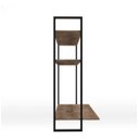 Ver imagem 7 de Escrivaninha Suspensa com Duas Prateleiras Castanho Home Office Escritorio Estudos