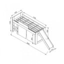 Ver imagem 5 de Cama Infantil Com Escorregador E Cortina Diversao Meu Fofinho 