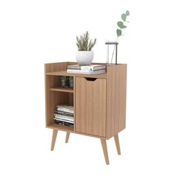 Aparador Retrô 60cm com 1 Porta Multimóveis CR50063 Amêndoa - 1