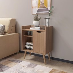 Aparador Retrô 60cm com 1 Porta Multimóveis CR50063 Amêndoa - 2