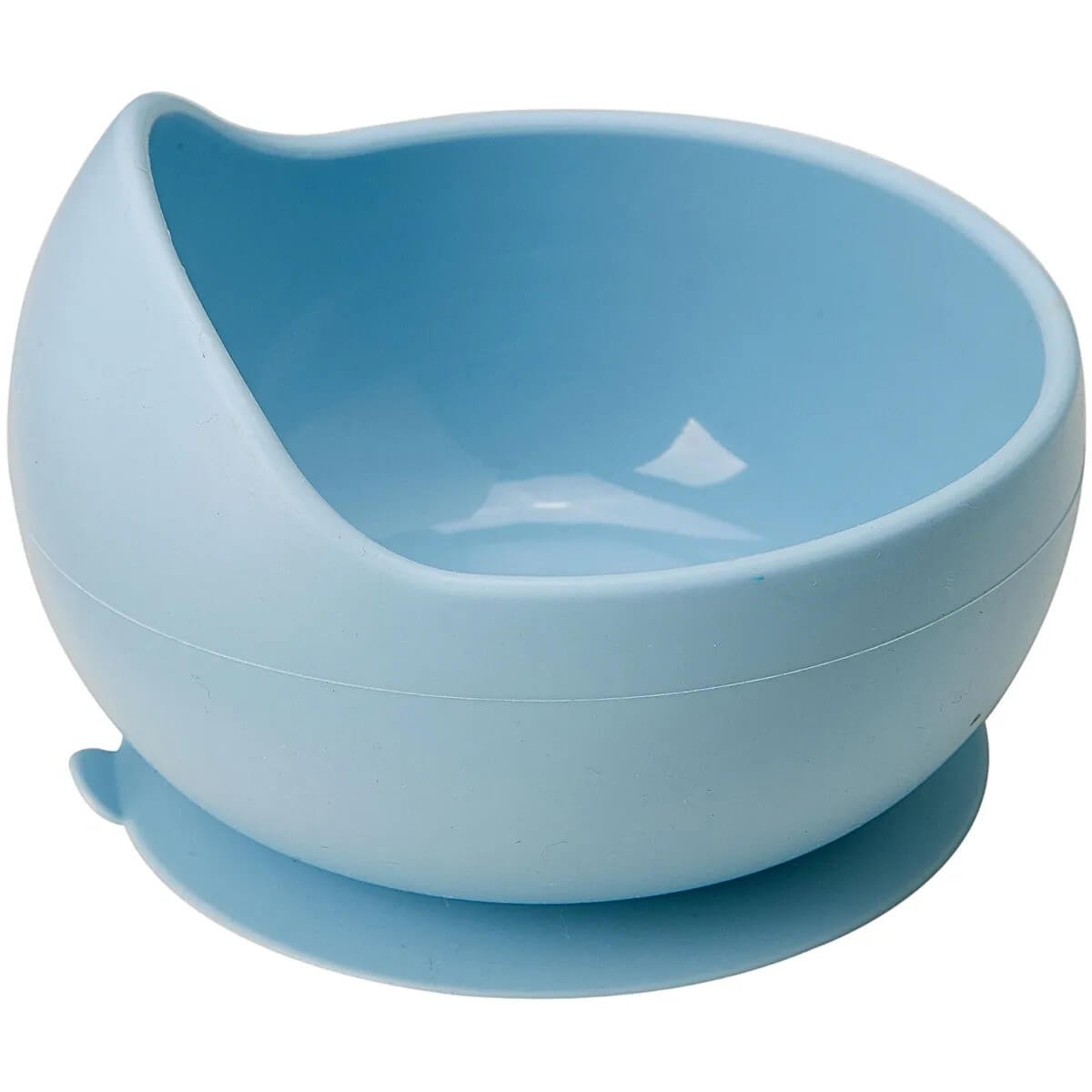 Bowl com Ventosa Buba Silicone 350ml +6m Azul Pratinho Tigela Papinha Infantil - 1