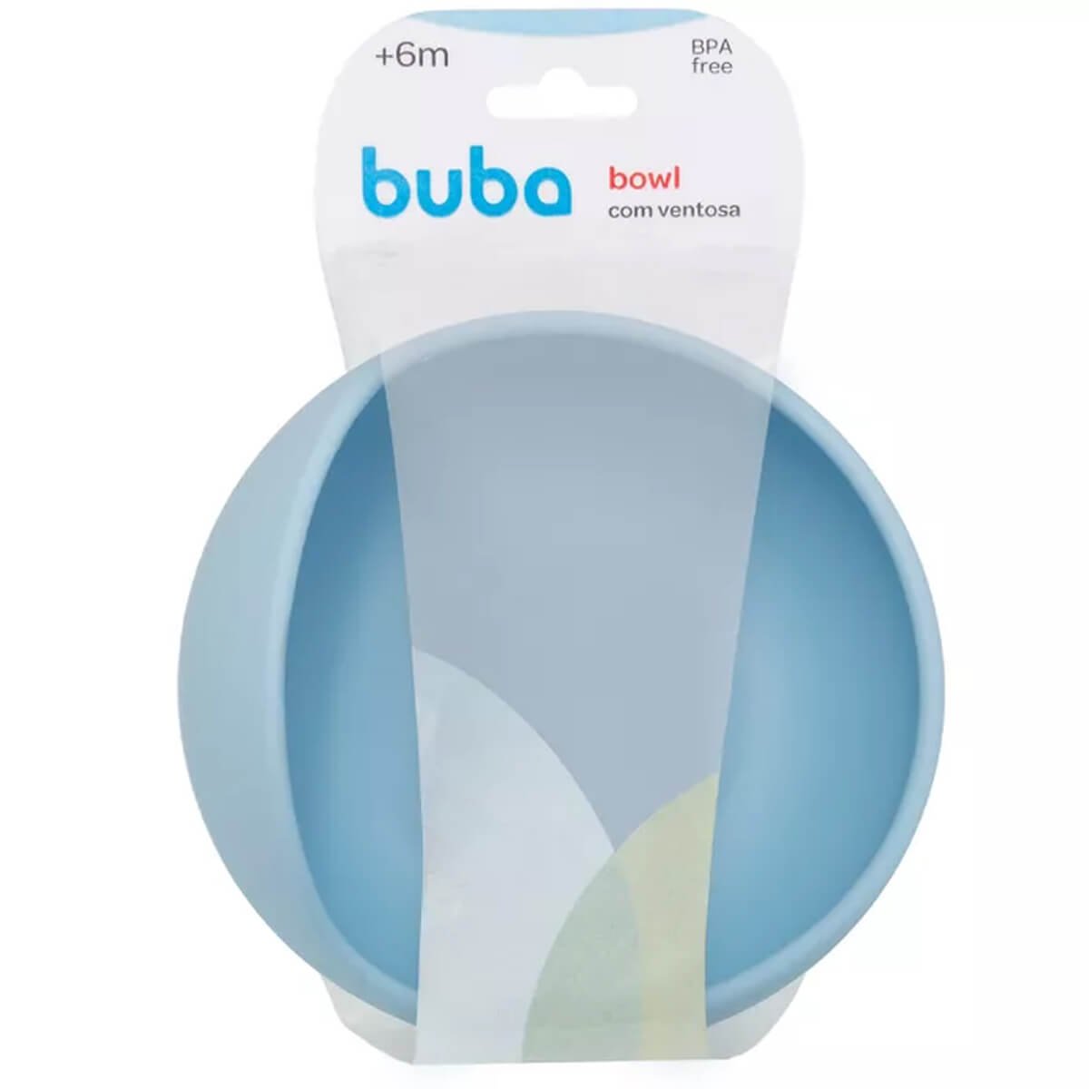 Bowl com Ventosa Buba Silicone 350ml +6m Azul Pratinho Tigela Papinha Infantil - 4