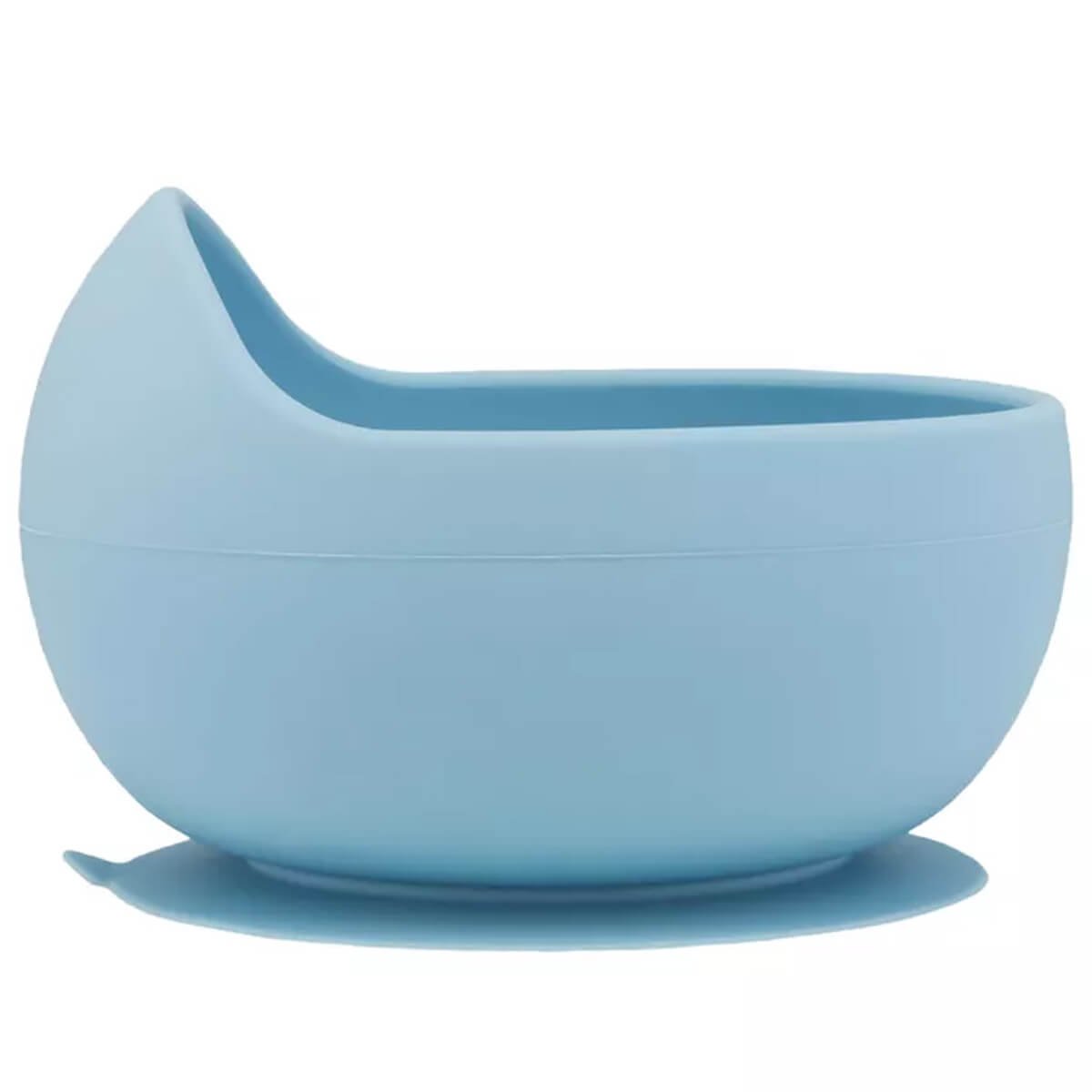 Bowl com Ventosa Buba Silicone 350ml +6m Azul Pratinho Tigela Papinha Infantil - 3