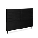 Ver imagem 2 de Cabeceira Estofados Casal Queen Quarto 1,64cm Lídia Suede Preto Madelina Decor