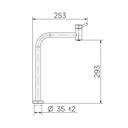 Ver imagem 2 de Torneira para Banheiro Bica Alta 90° Nova Lóggica Bancada Docol