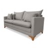 Sofá Living Maguimoveis Xangai 2,00 com 4 Almofadas Linho Cinza - 1
