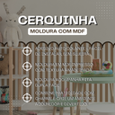 Ver imagem 4 de Kit 10 Meia Parede Cerquinha Moldura de Madeira Infantil