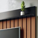 Ver imagem 5 de Painel Tv 55 Pol 160cm Bancada Suspensa Elza H01 Off/castanho - Mpozenato