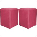 Ver imagem 1 de Kit 2 Puff Decorativo Dado Para Sala Recepção Manicure, Escritório E Consultório Suede