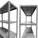 Ver imagem 1 de Estante Leve 4 Bandejas 30cm Cinza