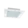 Lustre Plafon Para Sala / Cozinha / Banheiro /Quarto 30 cm x 30 cm - Riscado Branco - 3