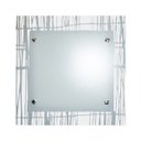 Ver imagem 1 de Lustre Plafon Para Sala / Cozinha / Banheiro /Quarto 30 cm x 30 cm - Riscado Branco
