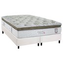 Ver imagem 1 de Cama Box Queen: Colchão Molas Ensacadas Herval Imperatore Eco Bamboo + Base Crc Corano White (