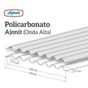 Ver imagem 5 de Telha Policarbonato 183cm X 110cm Onda Alta Ajover