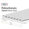 Telha Policarbonato 183cm x 110cm Onda Alta Ajover - 5