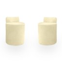 Ver imagem 1 de Kit Puff Banqueta Alto Confortável Reforçado Minimalista Roma Suede