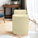 Ver imagem 2 de Kit Puff Banqueta Alto Confortável Reforçado Minimalista Roma Suede