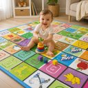 Ver imagem 6 de Tapete Infantil Dobrável Térmico Impermeável Educativo com Bolsa 200cm x 180cm