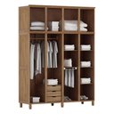 Ver imagem 3 de Guarda-roupa 8 Portas Cama Cômoda Sapateira Madeira Imbuia