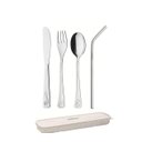 Ver imagem 1 de Jogo de Talheres Infantil com Estojo 5 Peças Baby Tramontina