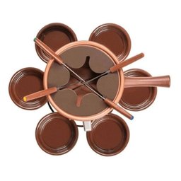 Aparelho de Fondue Giratório Antiaderente Carroussel Chocolate 16 Peças para Doces Chocolate - 7