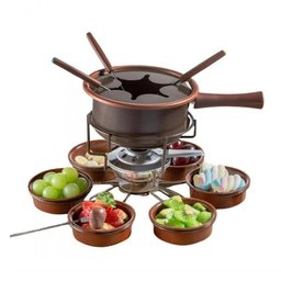 Aparelho de Fondue Giratório Antiaderente Carroussel Chocolate 16 Peças para Doces Chocolate - 4