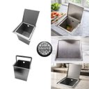Ver imagem 2 de Kit Cuba Gourmet Profissional Torneira Slim+ Calha Úmida Inox + Lixeira de Embutir + Dispenser Cozix