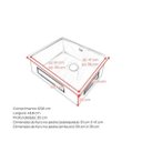 Ver imagem 4 de Kit Cuba Gourmet Profissional Torneira Slim+ Calha Úmida Inox + Lixeira de Embutir + Dispenser Cozix