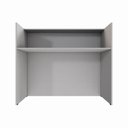 Ver imagem 5 de Balcão Atendimento Recepção Consultório 120 Cm X 110 Cm F5 Cor:cinza
