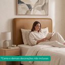 Ver imagem 6 de Cabeceira Painel Suspenso Solteiro 100 cm Luna Retangular Corino Whiskey Artte
