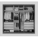 Ver imagem 3 de Guarda Roupa Casal com 1 Porta Espelhada 6 Gavetas - Diamond-Branco - Móveis Novo Horizonte